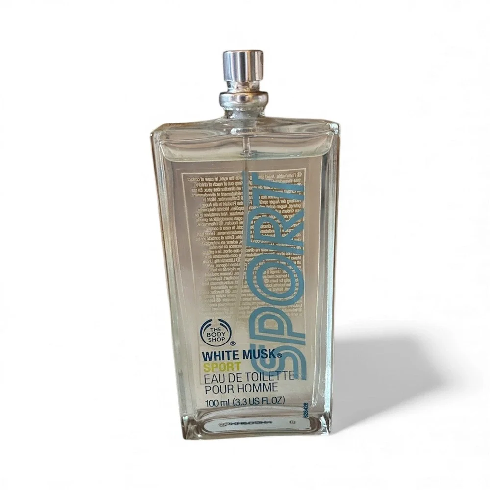 RARE Original 2013 The Body Shop White Musk Sport Men's Eau de Toillete 3.3 OZ